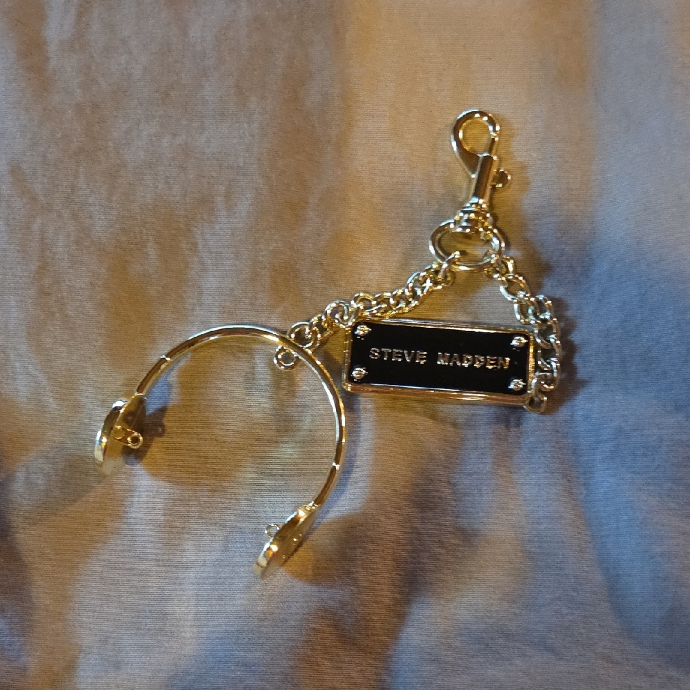 Steve Madden Gold Keychain wit